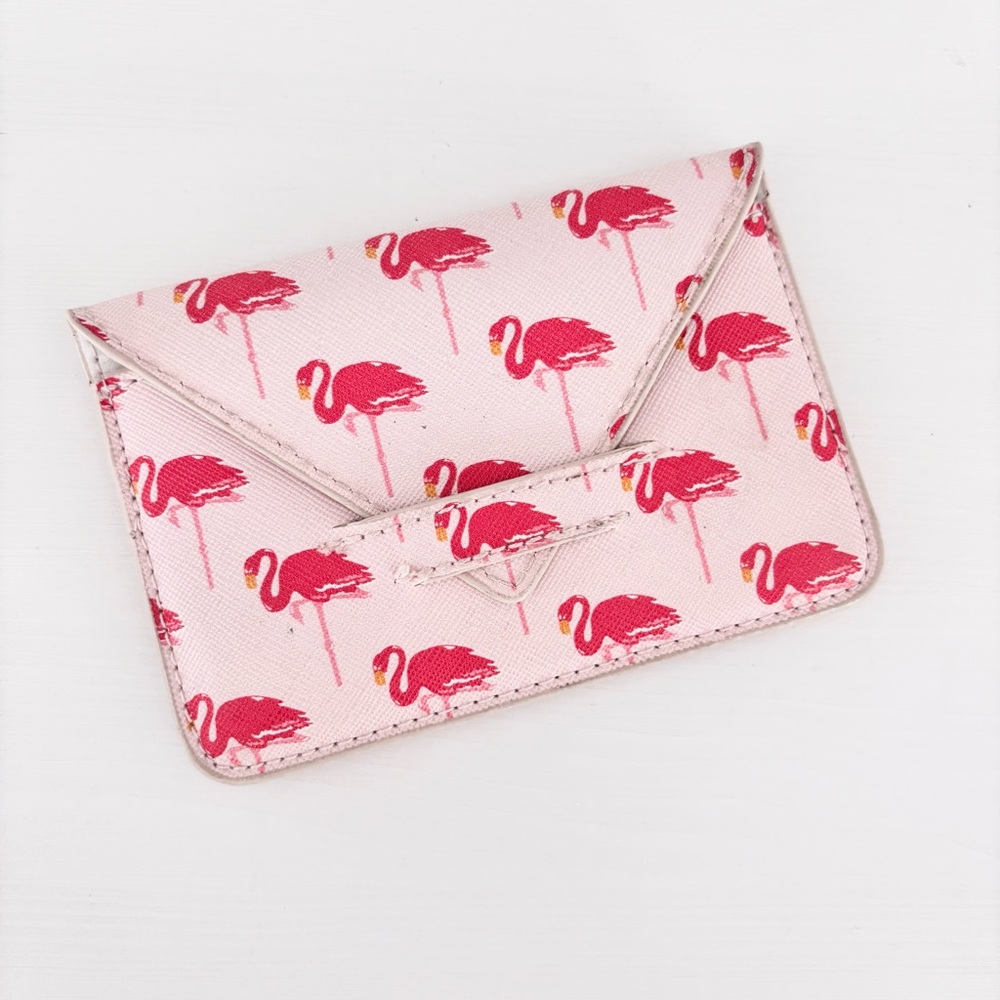 ❣️$5 SALE❣️URBAN OUTFITTERS Pink Flamingo Print Card Wallet